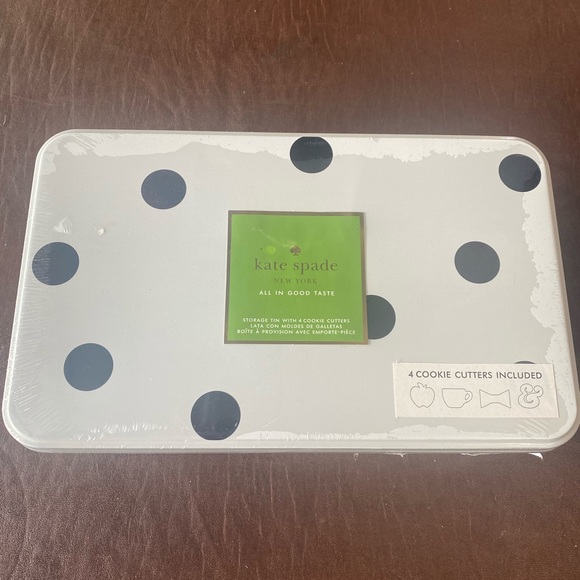 kate spade Kitchen Kate Spade Cookie Cutter Set New In Sealed Tin